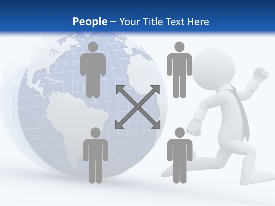 White Hand Hold PowerPoint Template