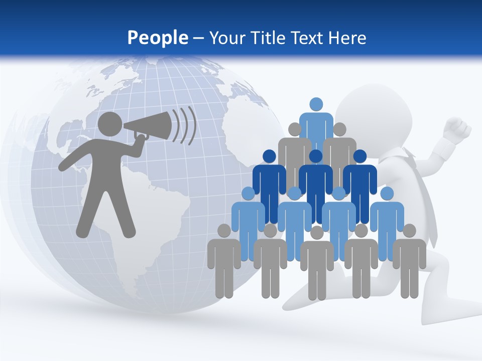 White Hand Hold PowerPoint Template