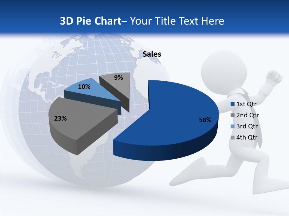 White Hand Hold PowerPoint Template