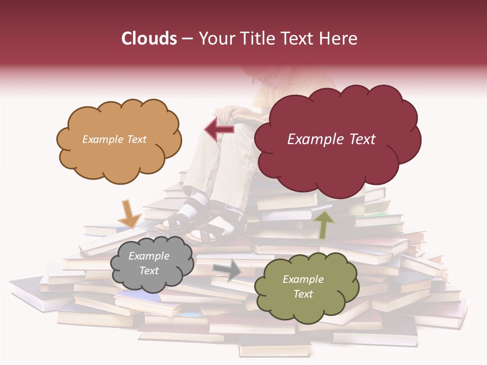 Assistance Helping Hand Finger PowerPoint Template