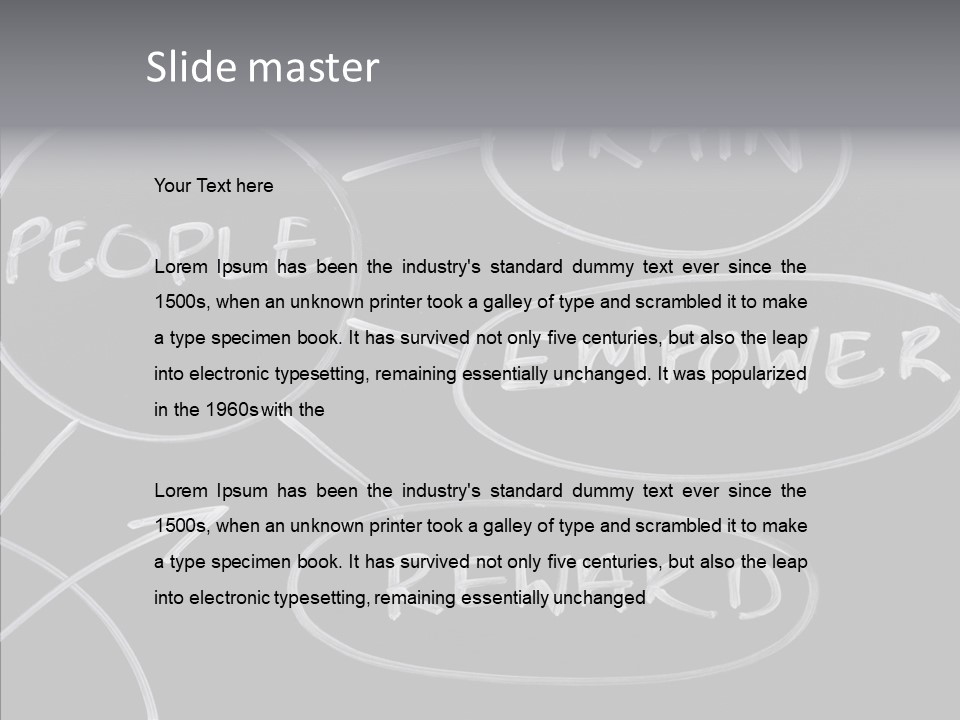 Female Aging Closeup PowerPoint Template