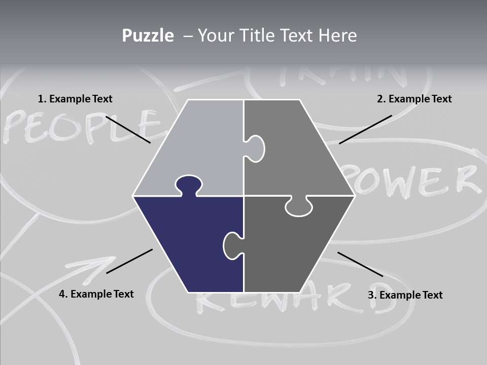 Female Aging Closeup PowerPoint Template