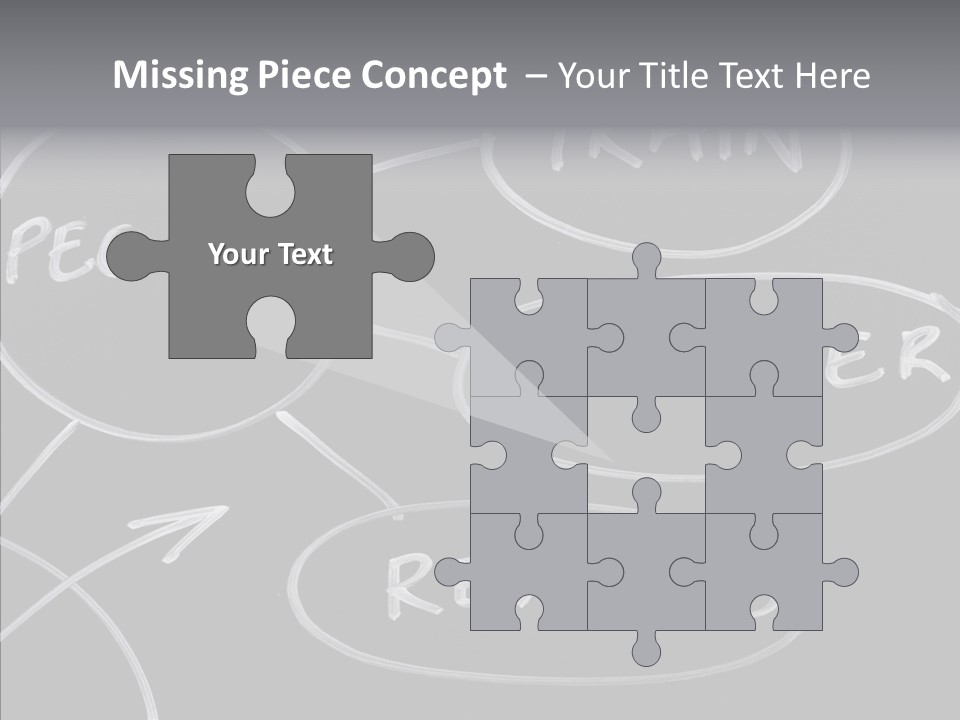 Female Aging Closeup PowerPoint Template