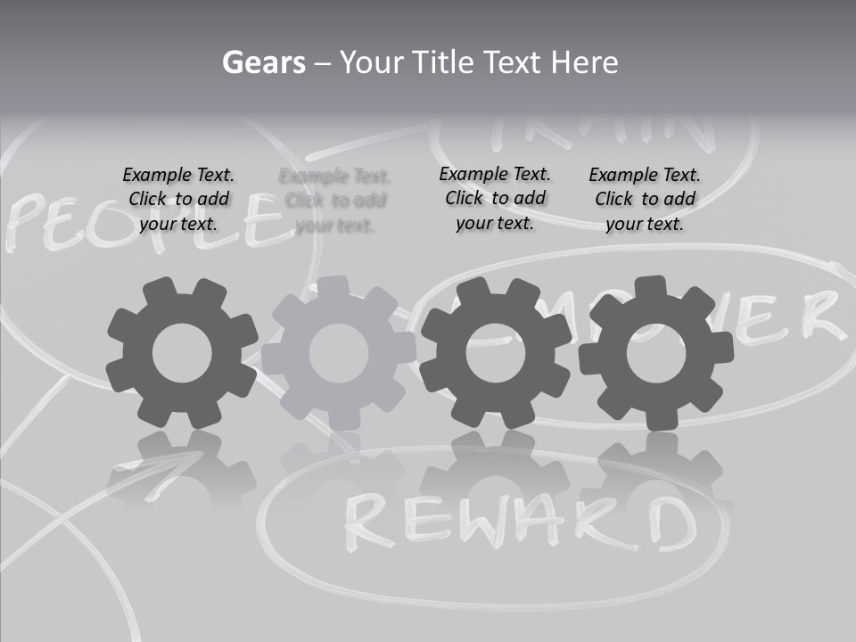 Female Aging Closeup PowerPoint Template