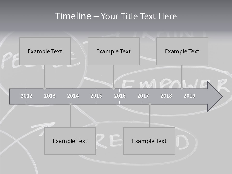 Female Aging Closeup PowerPoint Template