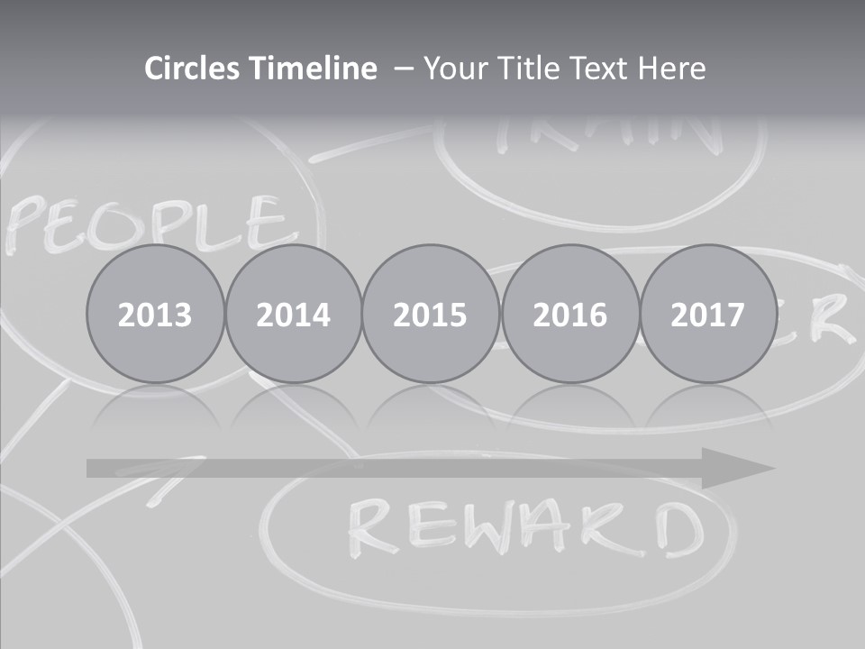 Female Aging Closeup PowerPoint Template