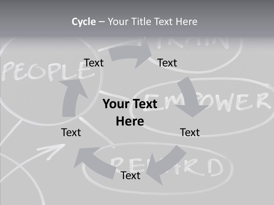 Female Aging Closeup PowerPoint Template
