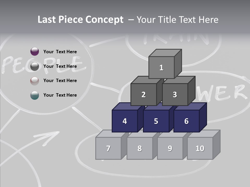 Female Aging Closeup PowerPoint Template