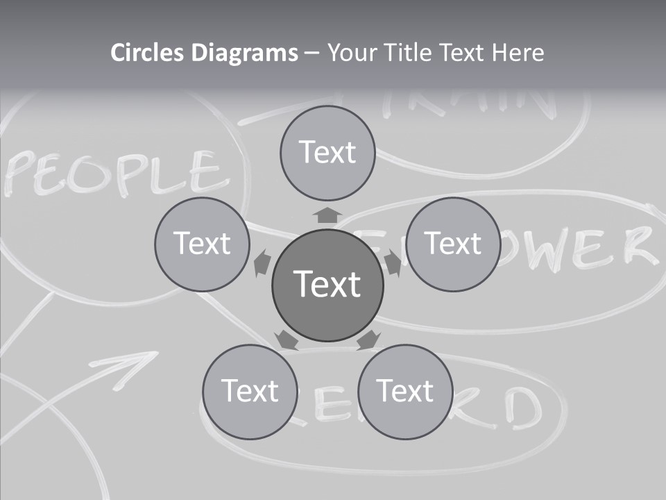 Female Aging Closeup PowerPoint Template
