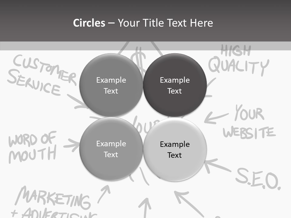 Elderly Closeup Grandmother PowerPoint Template