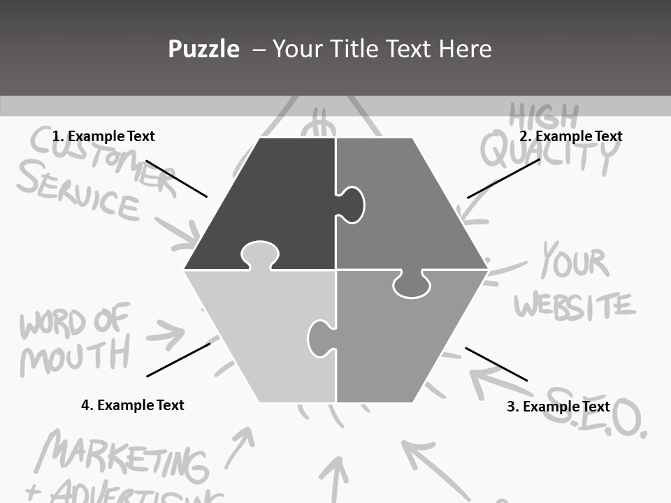 Elderly Closeup Grandmother PowerPoint Template