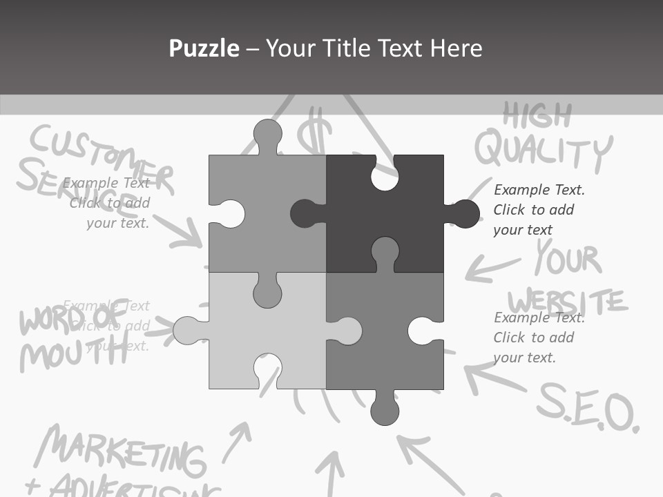 Elderly Closeup Grandmother PowerPoint Template