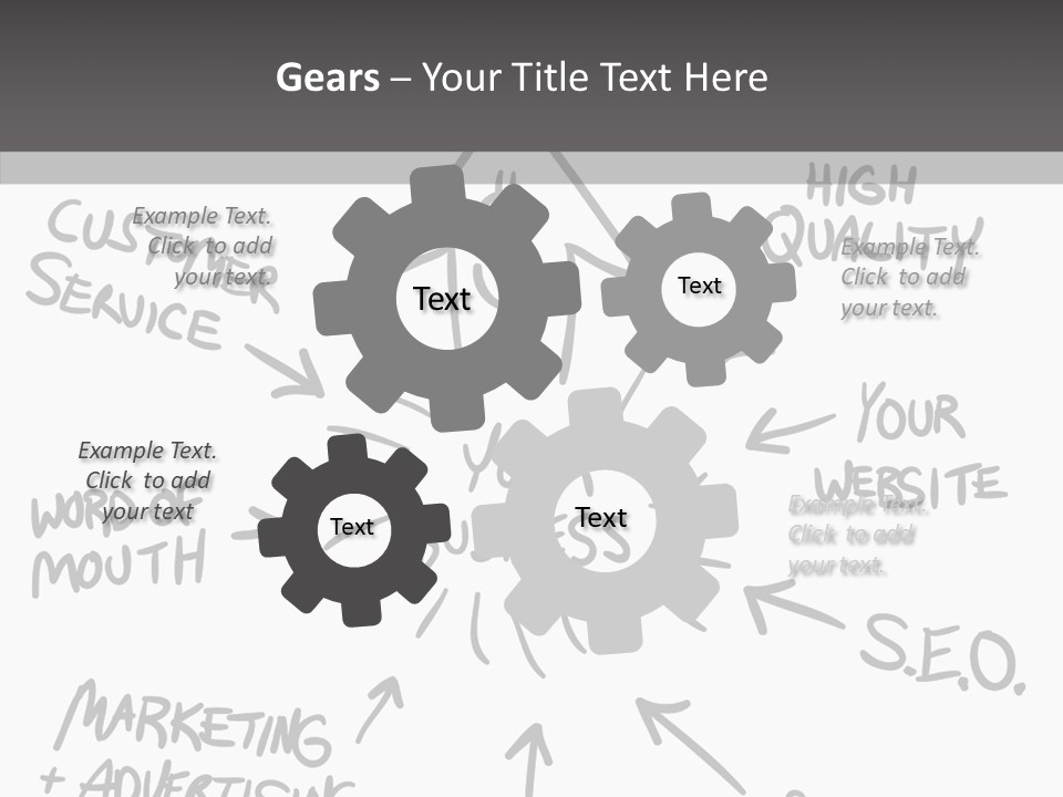 Elderly Closeup Grandmother PowerPoint Template