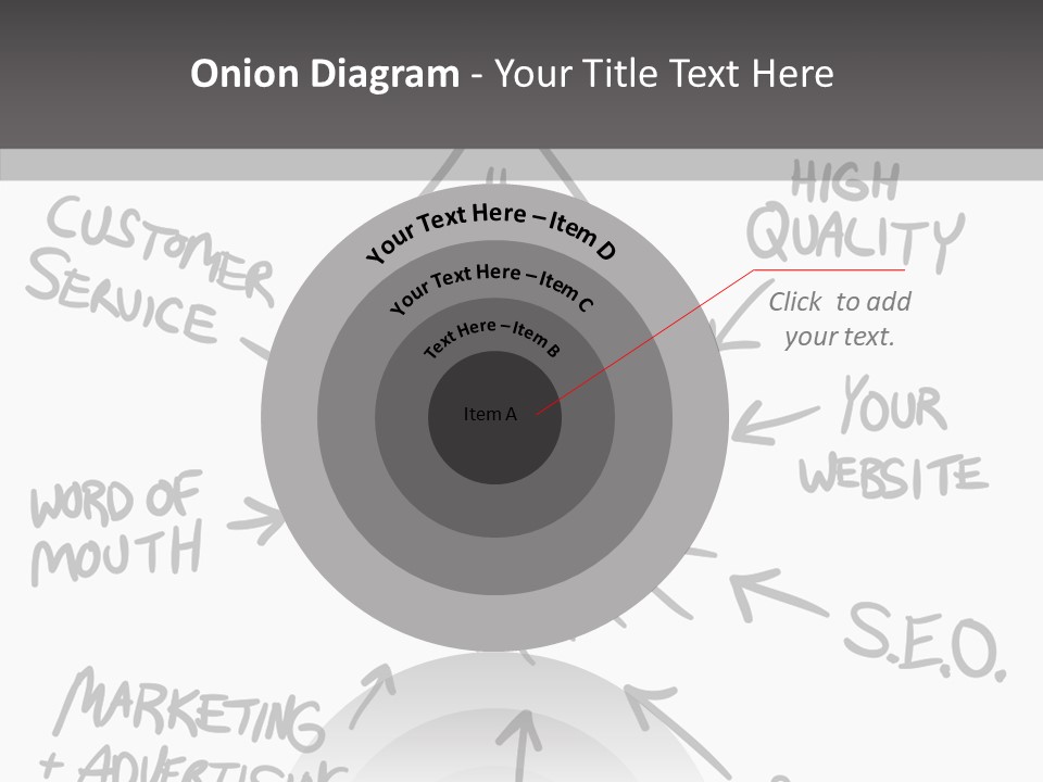 Elderly Closeup Grandmother PowerPoint Template