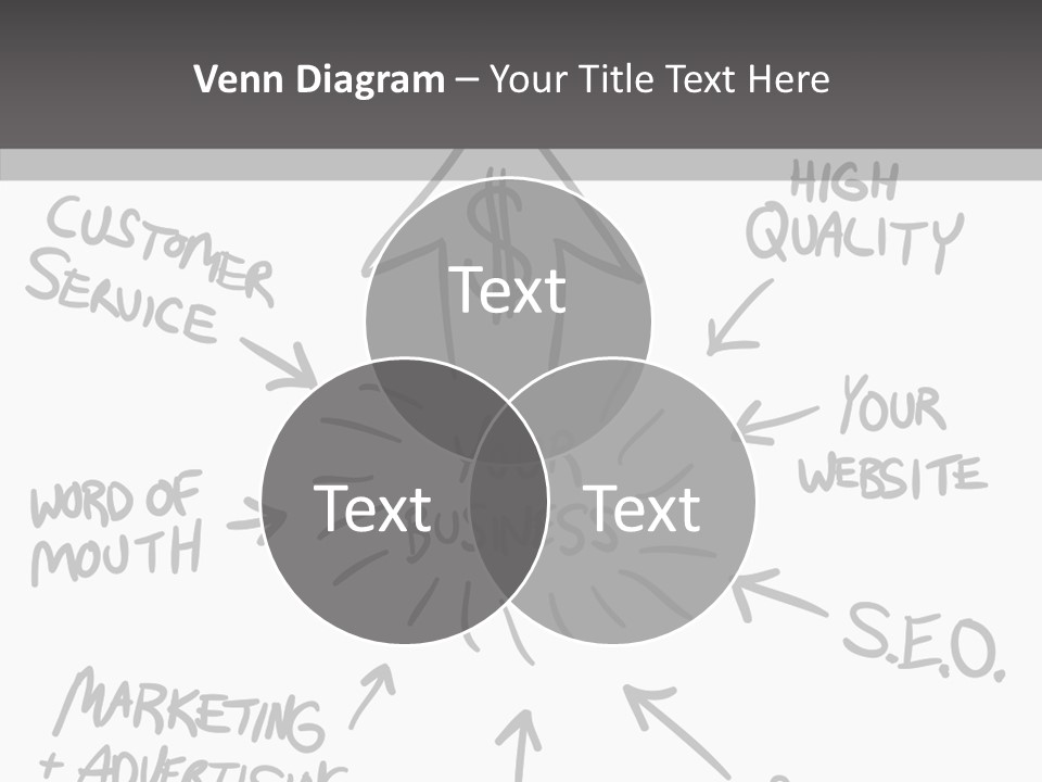 Elderly Closeup Grandmother PowerPoint Template