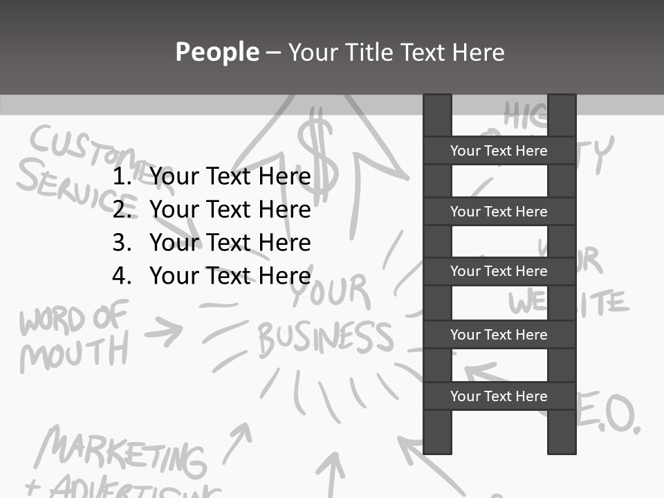 Elderly Closeup Grandmother PowerPoint Template