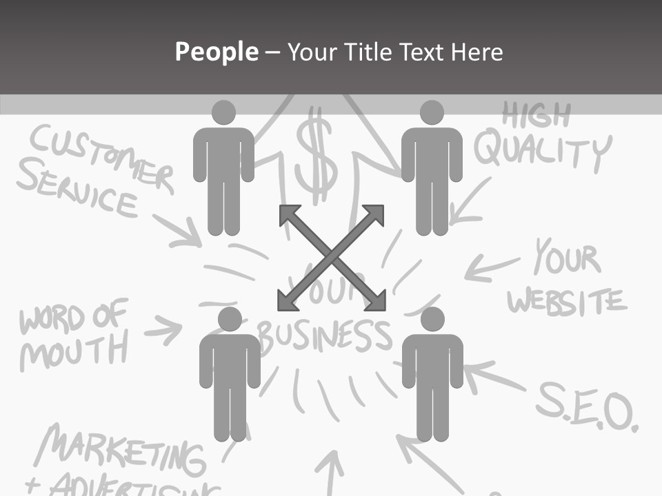 Elderly Closeup Grandmother PowerPoint Template