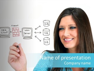 Female Old Finger PowerPoint Template