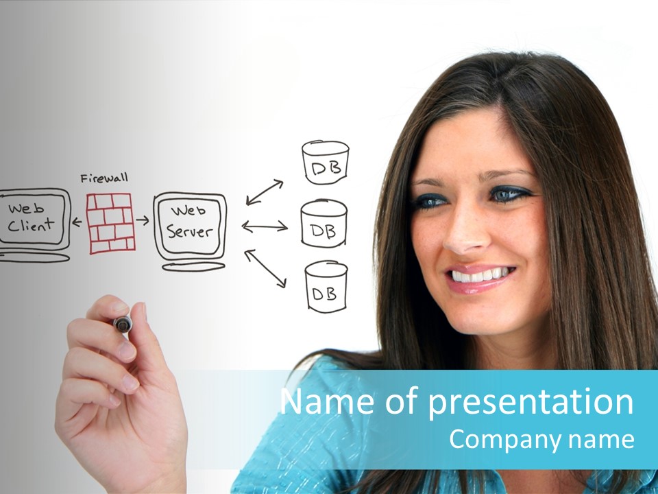 Female Old Finger PowerPoint Template