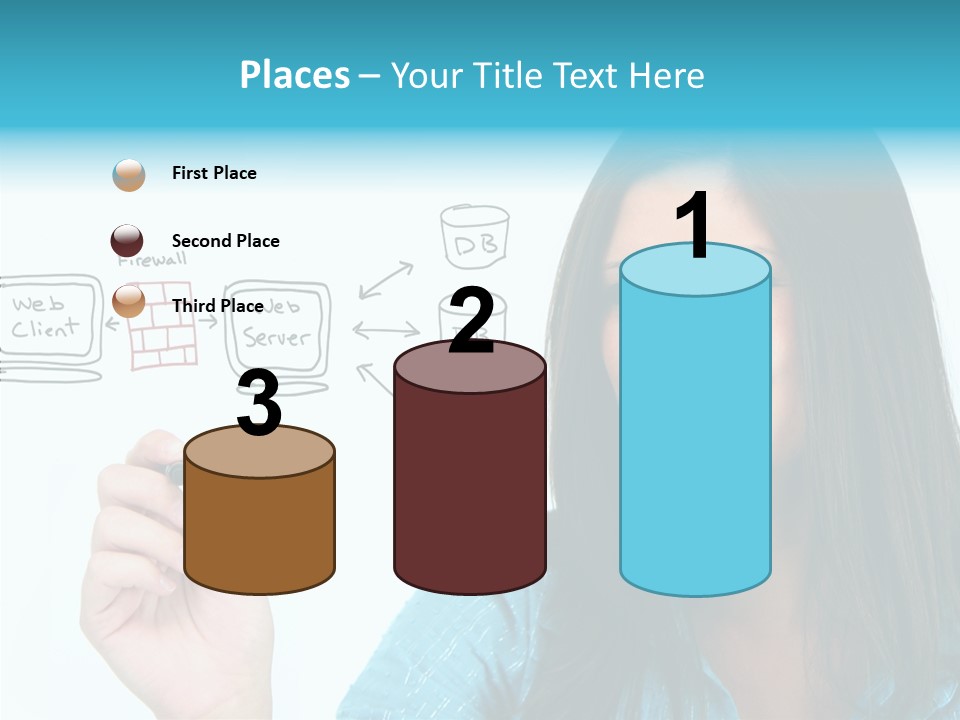 Female Old Finger PowerPoint Template