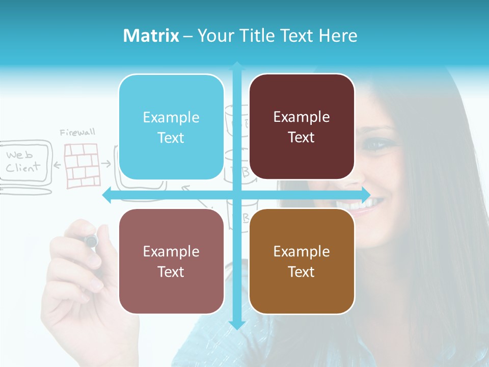 Female Old Finger PowerPoint Template