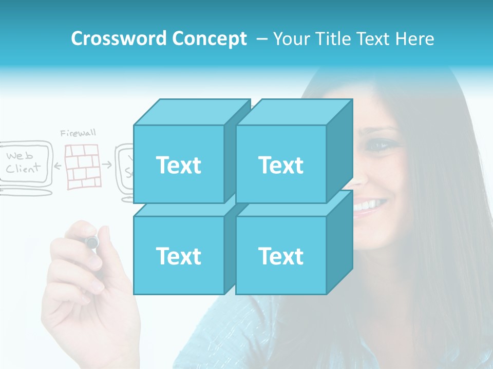Female Old Finger PowerPoint Template