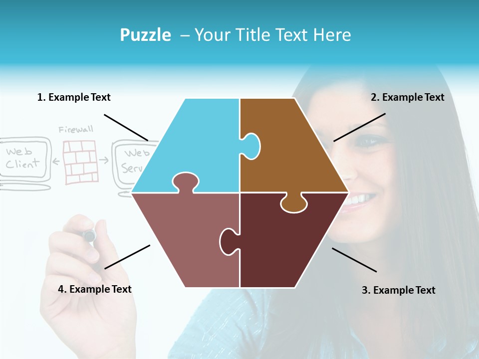 Female Old Finger PowerPoint Template