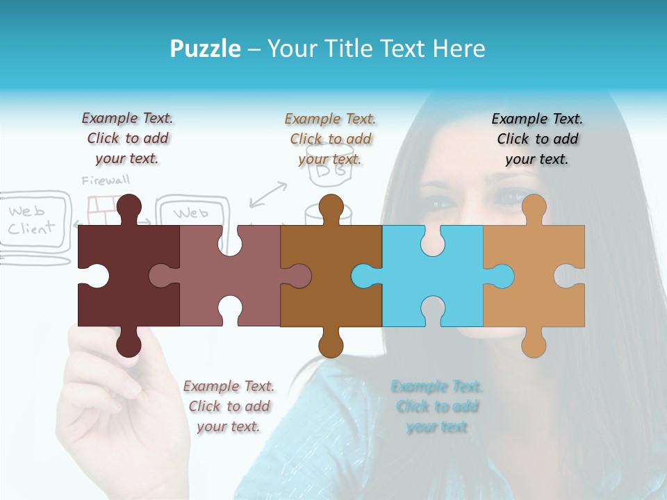 Female Old Finger PowerPoint Template