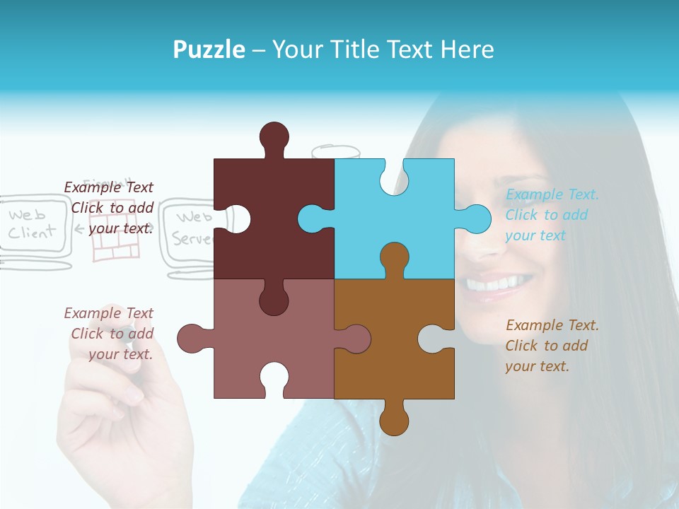 Female Old Finger PowerPoint Template