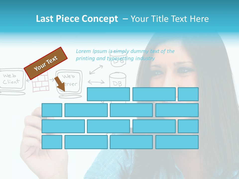 Female Old Finger PowerPoint Template