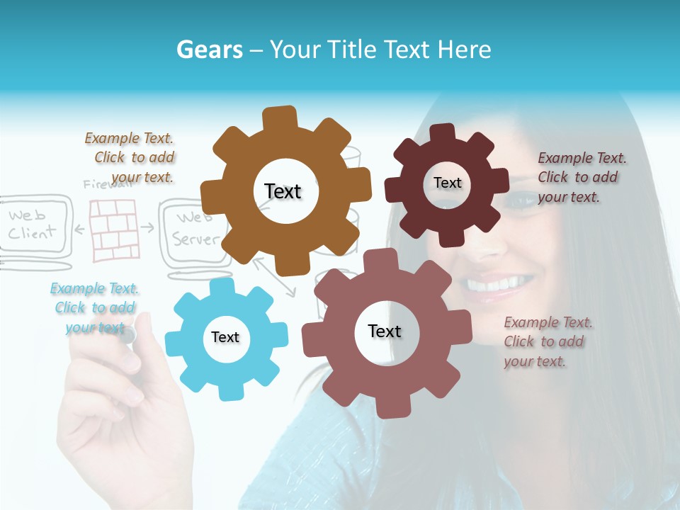 Female Old Finger PowerPoint Template