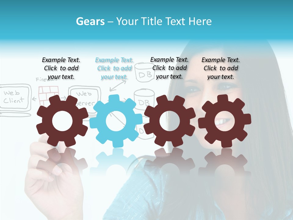 Female Old Finger PowerPoint Template