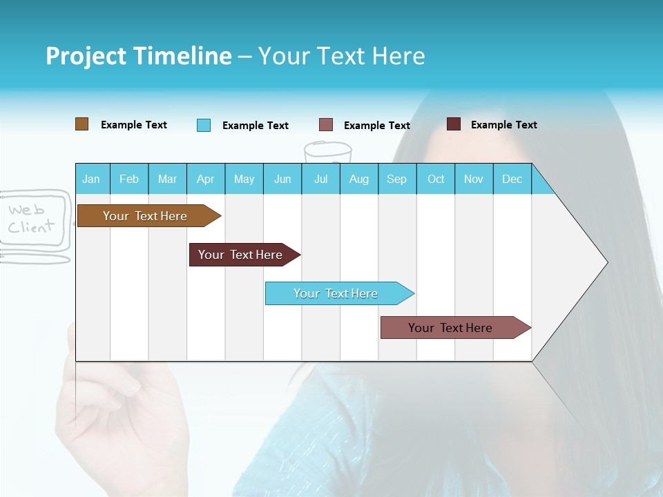 Female Old Finger PowerPoint Template