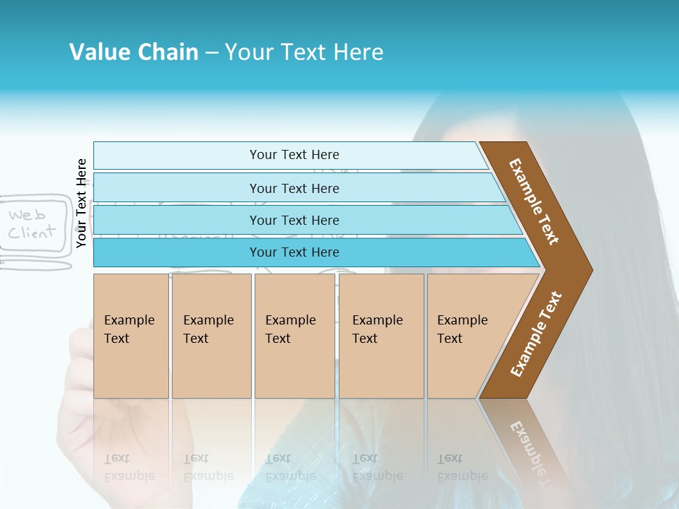 Female Old Finger PowerPoint Template