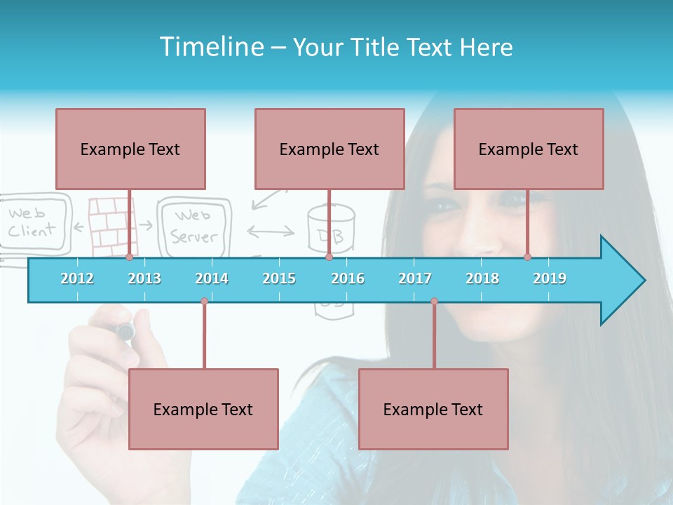 Female Old Finger PowerPoint Template