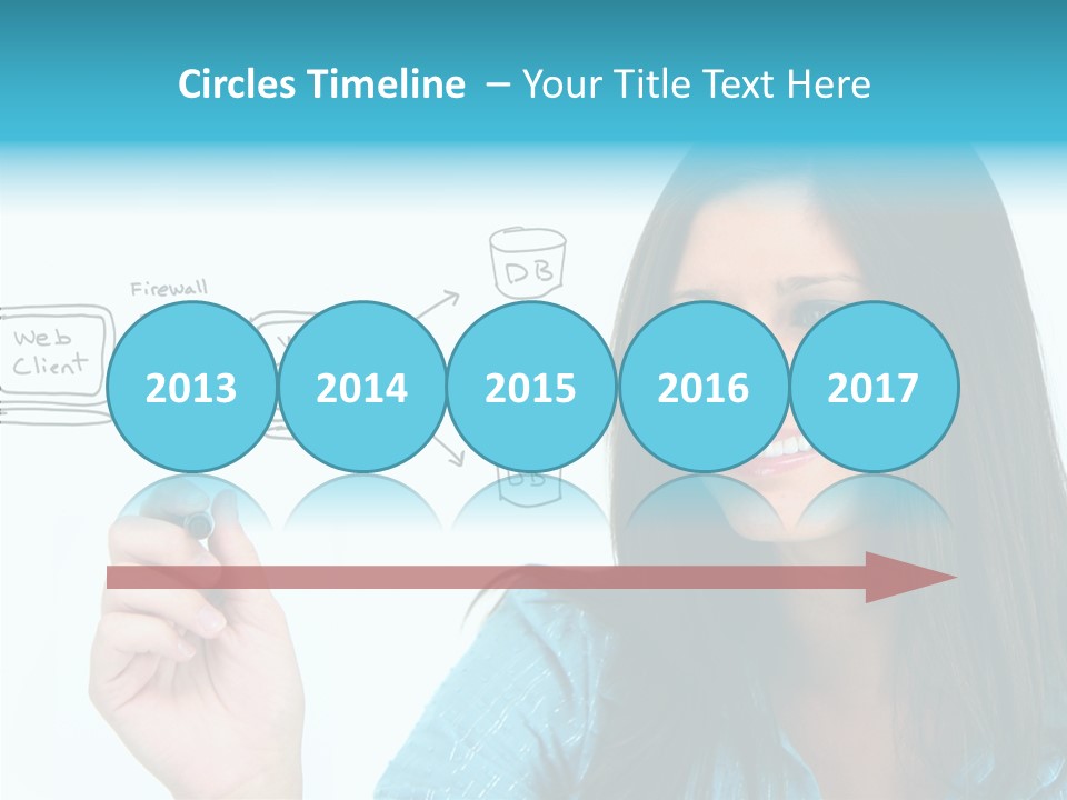 Female Old Finger PowerPoint Template