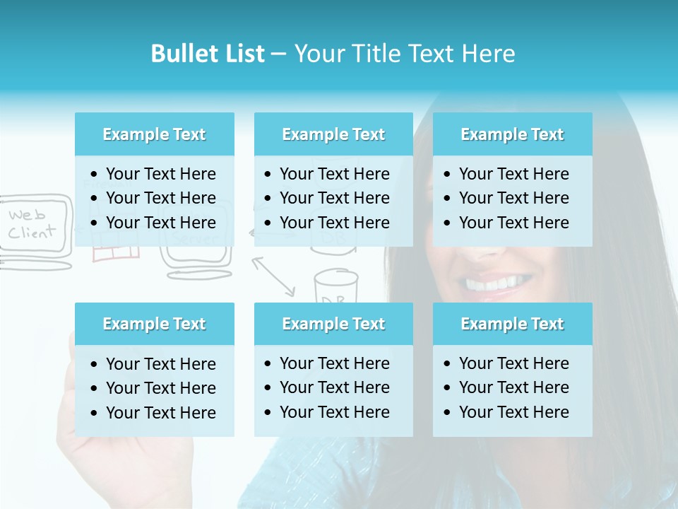 Female Old Finger PowerPoint Template