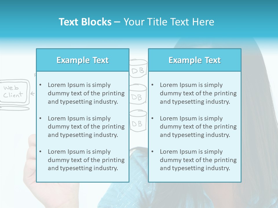 Female Old Finger PowerPoint Template