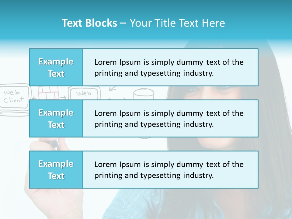 Female Old Finger PowerPoint Template