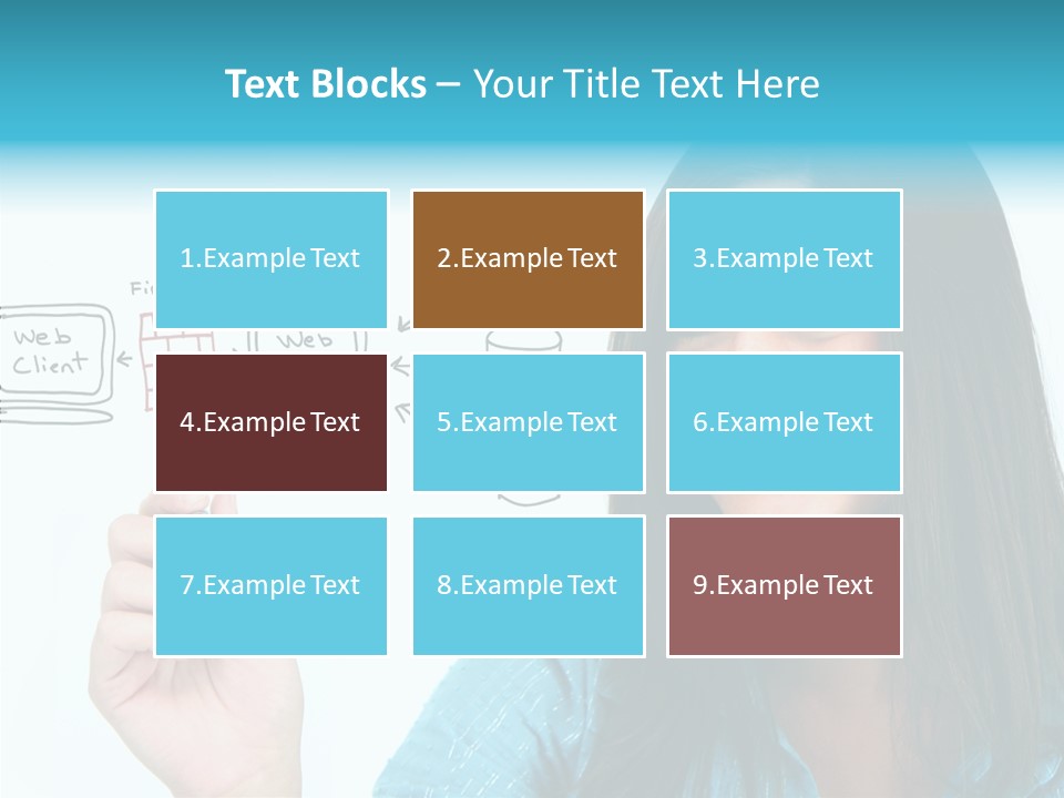Female Old Finger PowerPoint Template