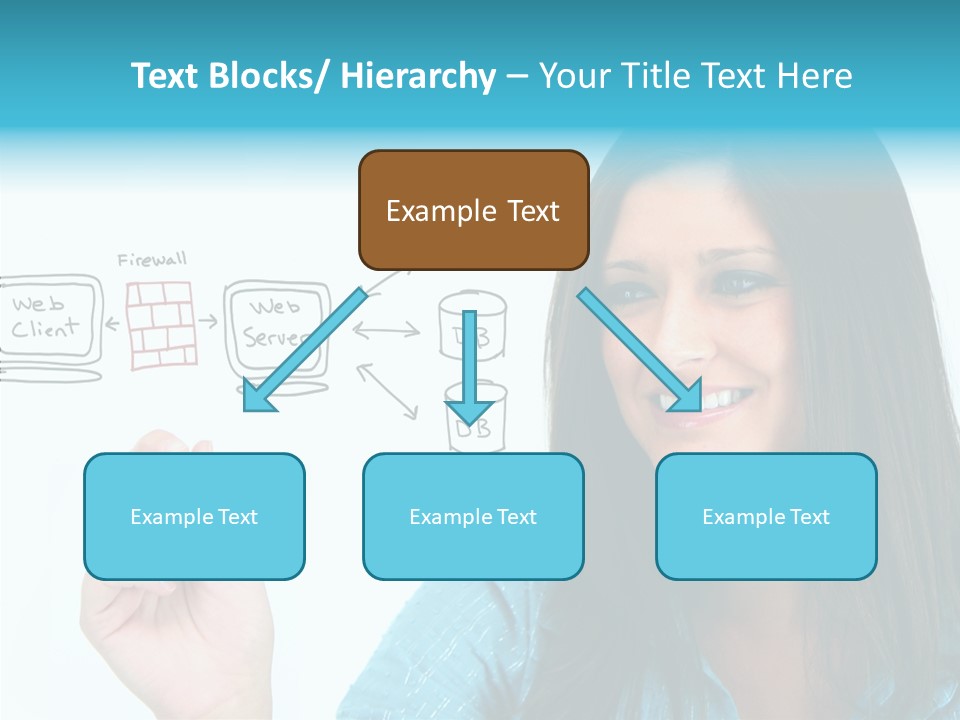 Female Old Finger PowerPoint Template