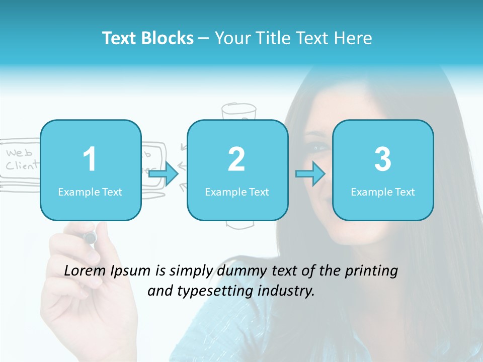 Female Old Finger PowerPoint Template