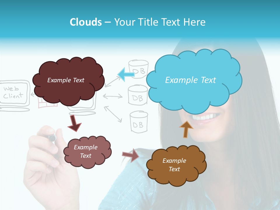 Female Old Finger PowerPoint Template