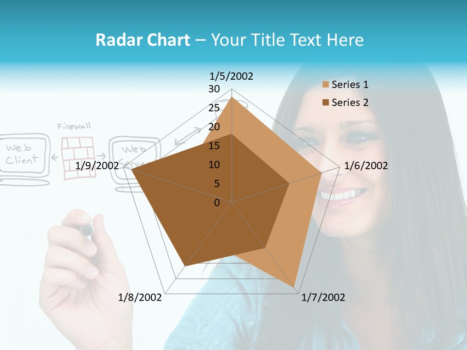 Female Old Finger PowerPoint Template