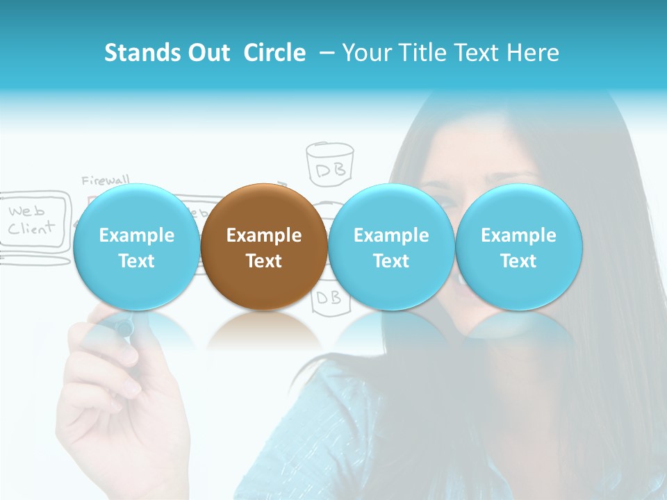 Female Old Finger PowerPoint Template