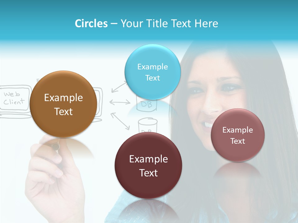 Female Old Finger PowerPoint Template