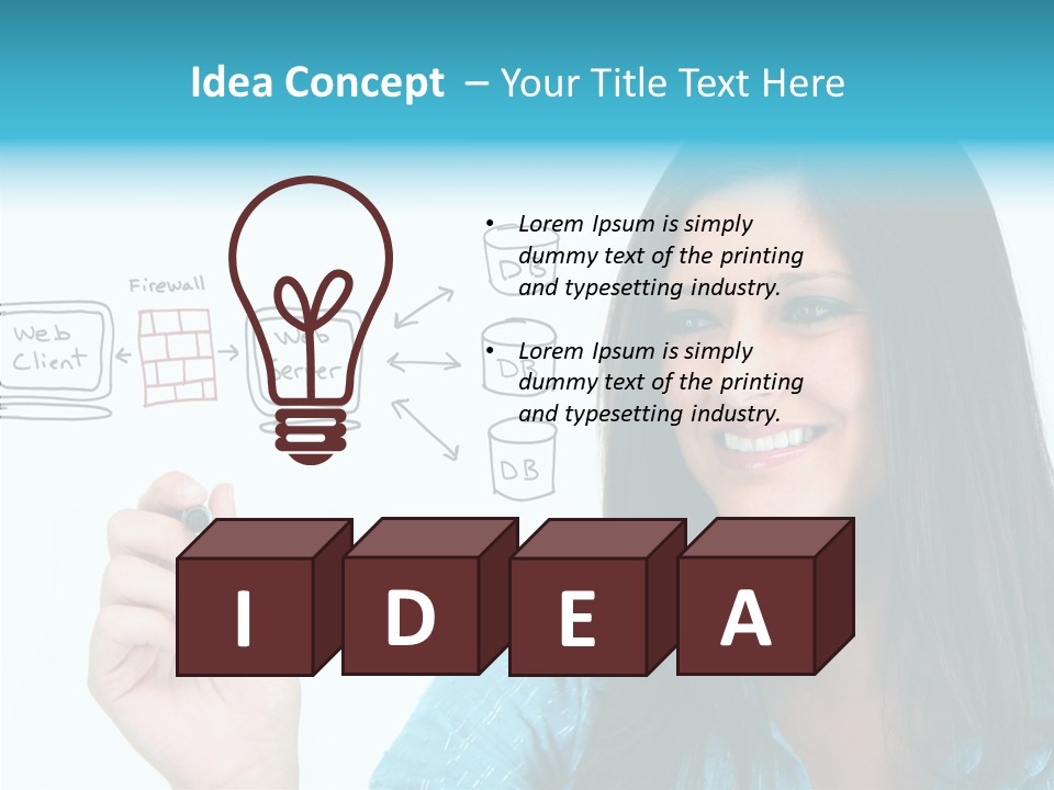 Female Old Finger PowerPoint Template