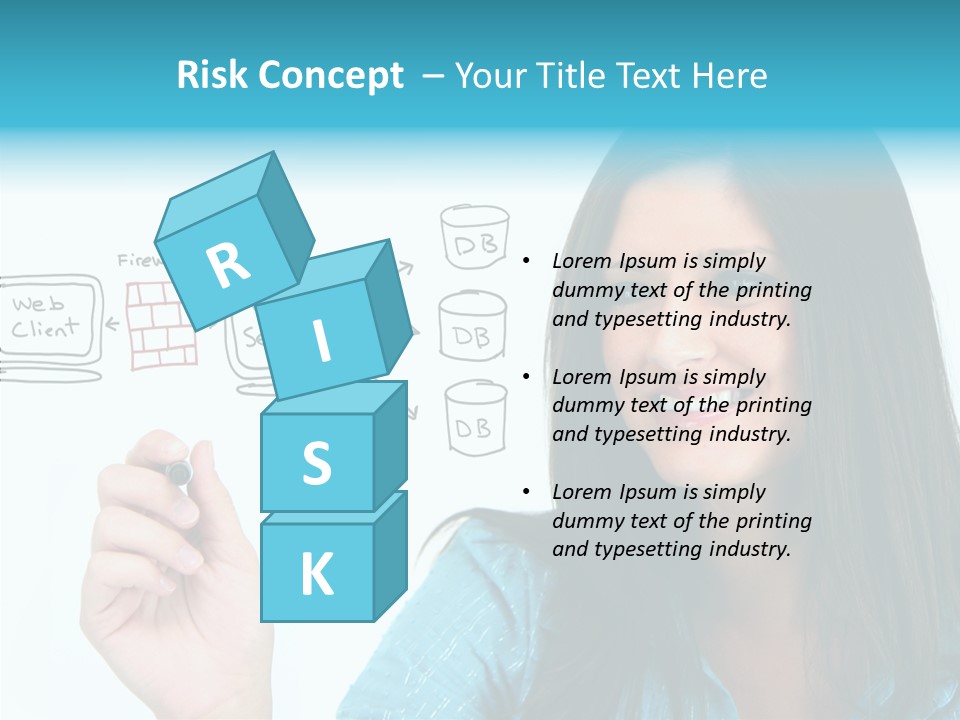 Female Old Finger PowerPoint Template