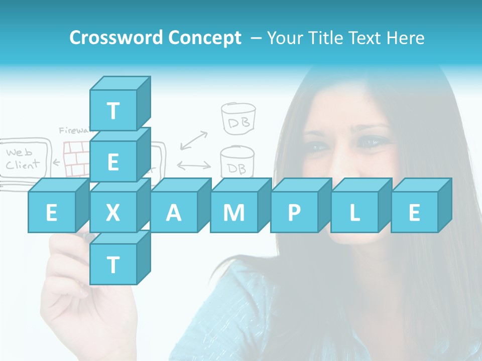 Female Old Finger PowerPoint Template