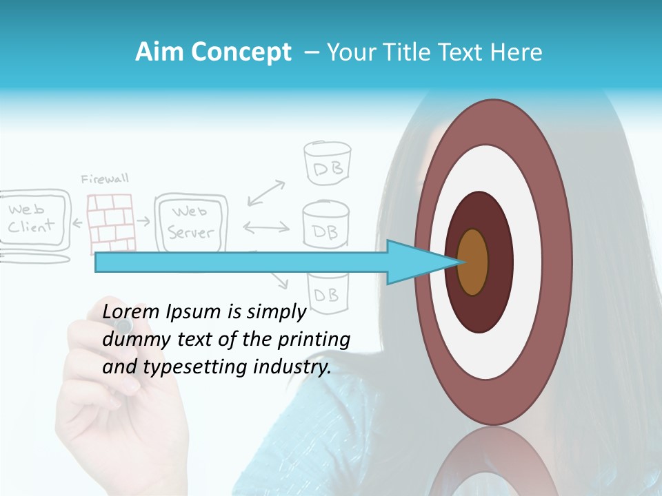 Female Old Finger PowerPoint Template